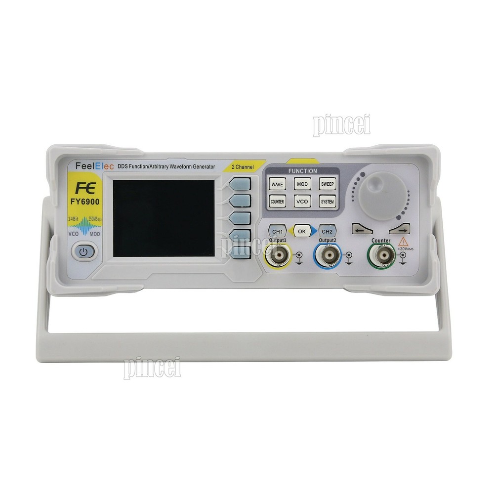 2CH Function Arbitrary Waveform Generator Pulse Signal Frequency Counter FY6900