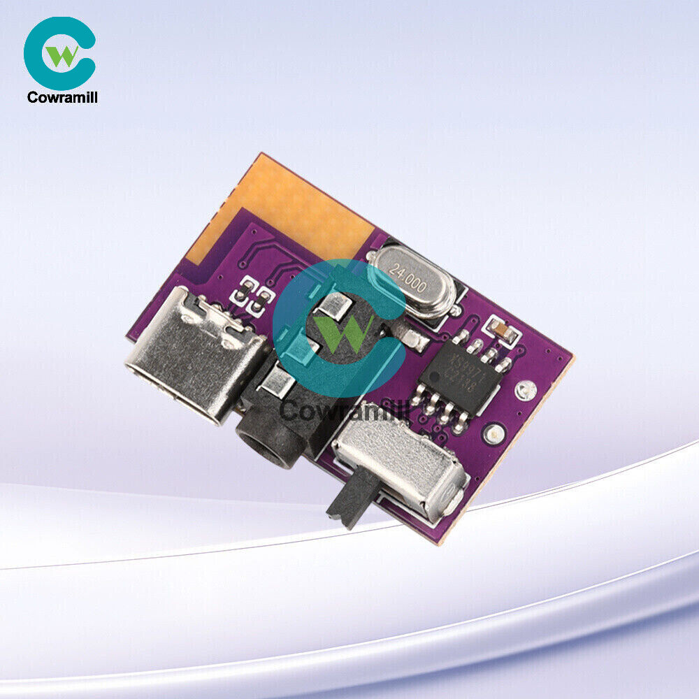 5pcs Type-C DC3.5V-5V 5W Mono Audio Amplifier Bluetooth Decoding Board TWS 3.5mm