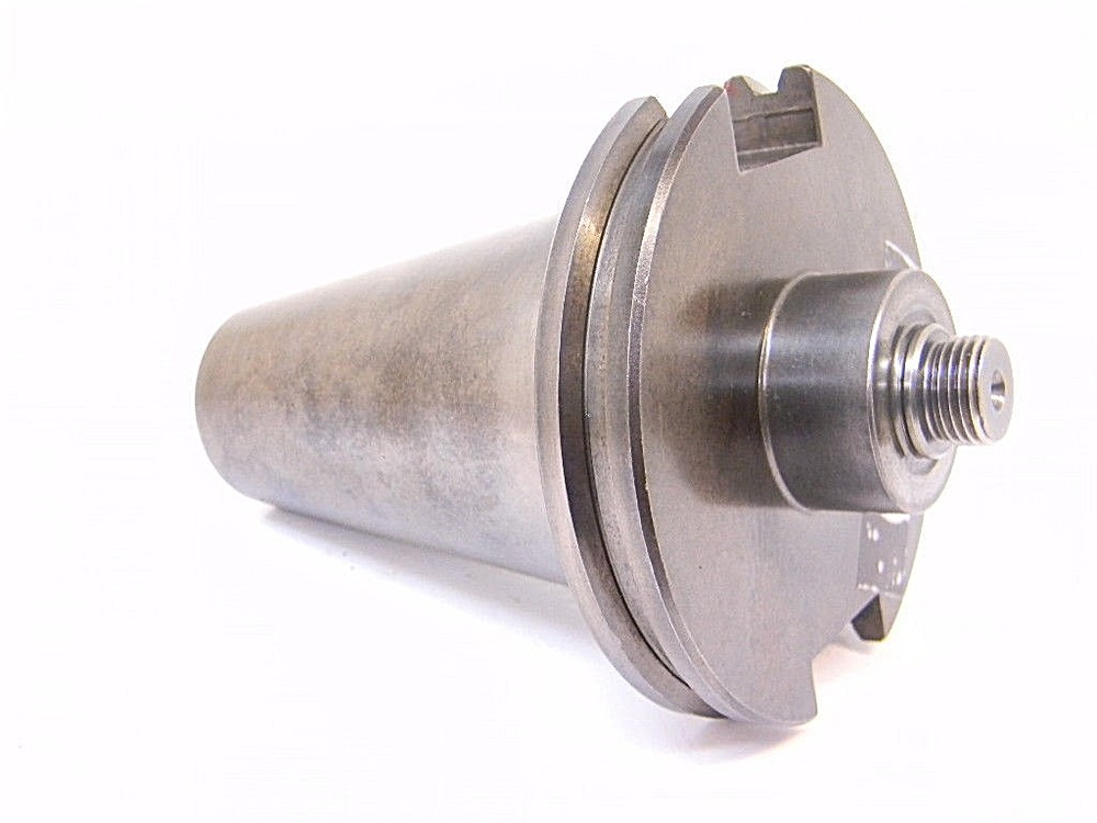USED DEVLIEG MICROBORE CAT50 THREADED BORING HEAD ADAPTER 5/8"-18 x CAT-50