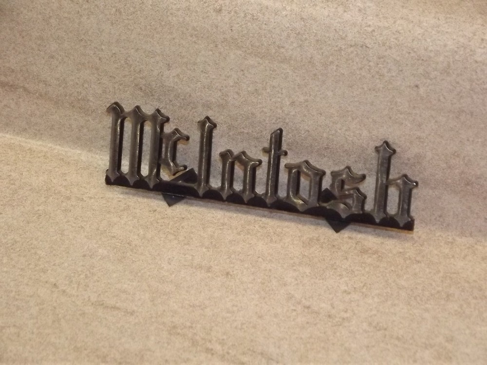 Mcintosh Badge / Logo Part