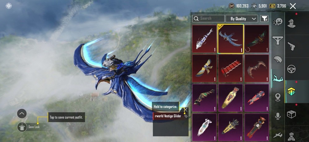 PUBG Mobile X-Suit, Glider, Vehicle, Weapon, Set, Level, Special Effect Bundle