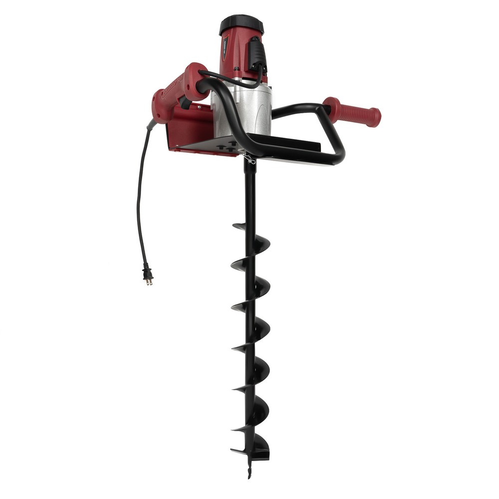 1.6HP Electric Post Hole Digger with 2 Drill Bits and Adjustable Speed