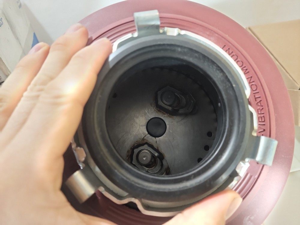 InSinkErator Evolution Select 5/8hp Garbage Disposal - Red - For Parts or Repair