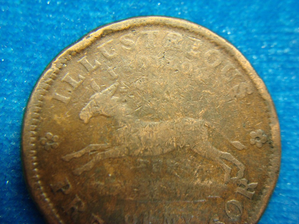 1837 COPPER U.S. HARD TIMES TOKEN - EXECUTIVE EXPERIMENT
