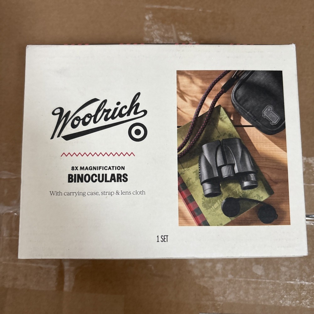 Woolrich Binoculars 8x Magnification Binoculars with Case & Strap Compact