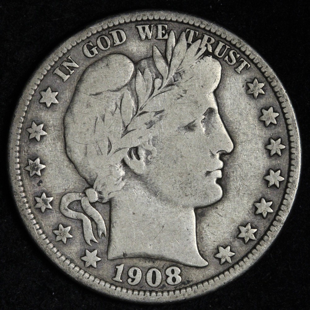 1908-O Barber Silver Half Dollar FINE E378 ODRGM