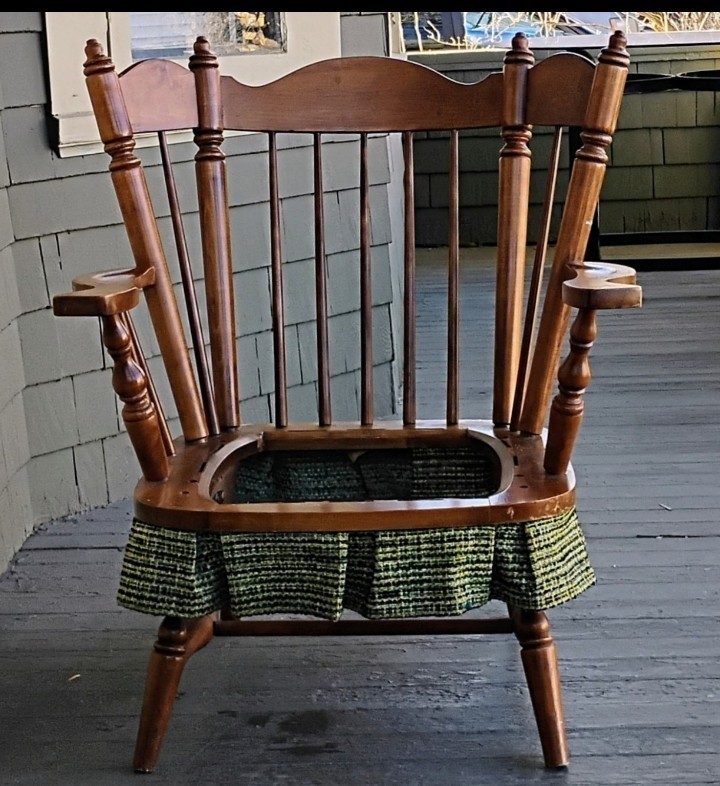 Vtg Maple Wing Rocking Chair