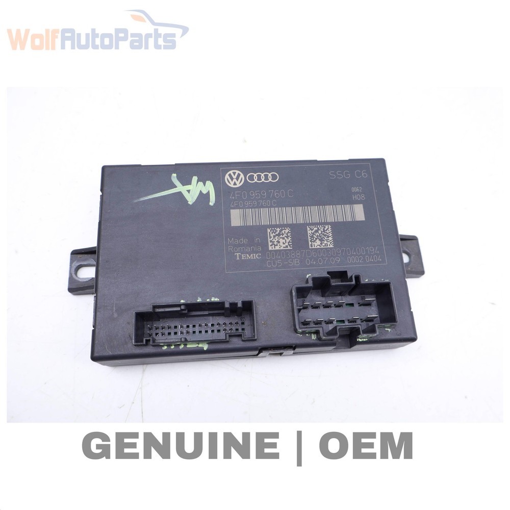 2009-2010 AUDI Q7 TDI - Front SEAT Memory Control Module 4F0959760C