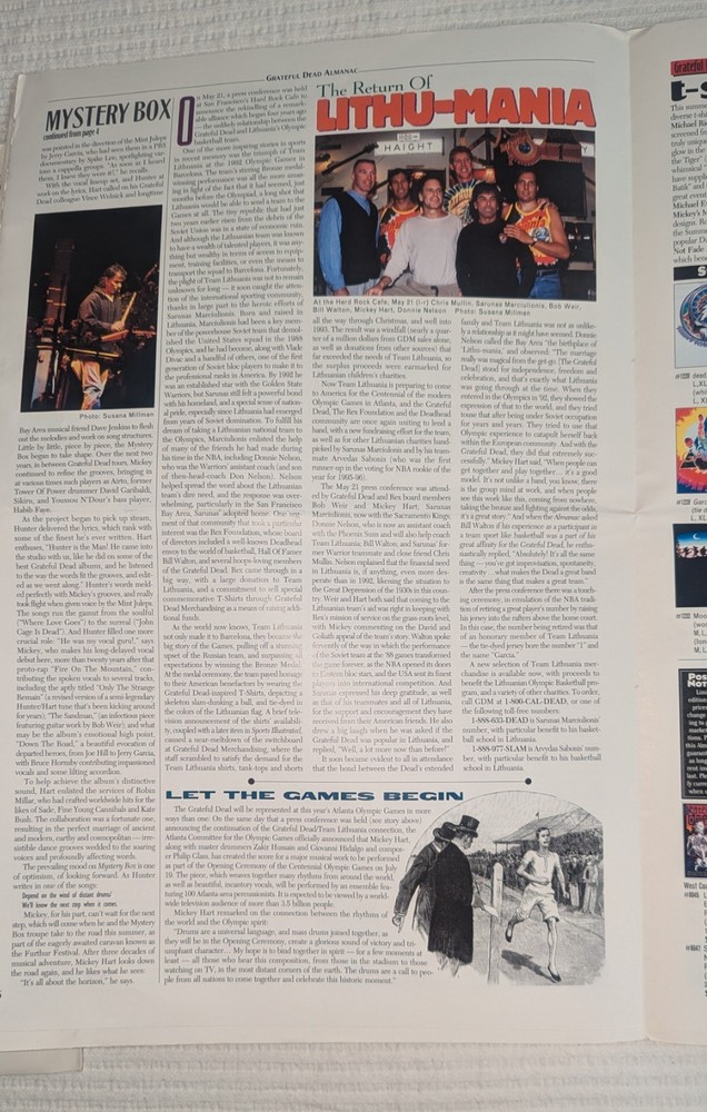 Grateful Dead Almanac Volume 3 Number 3 Furthur Issue
