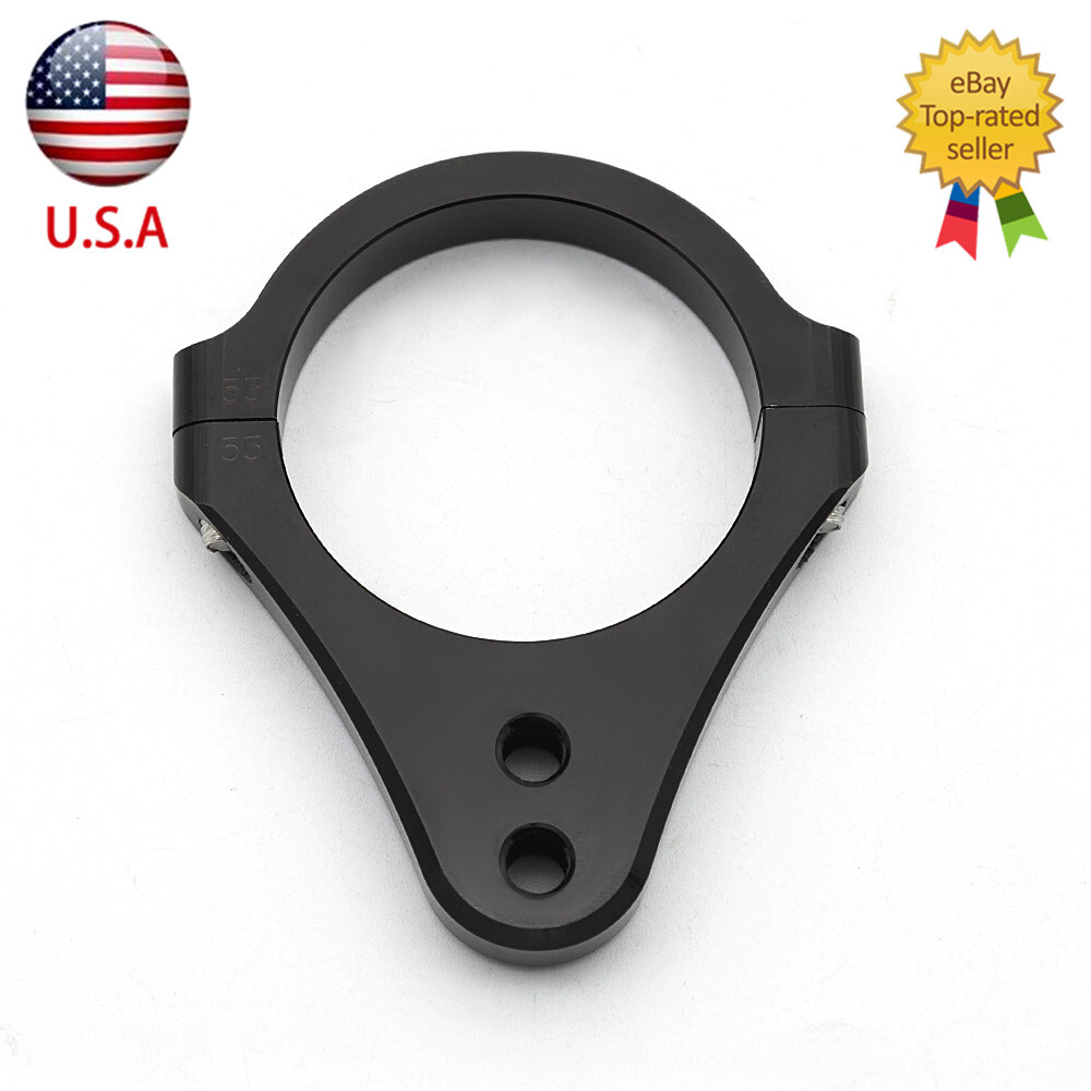 52mm Universal Motorcycle CNC Steering Damper Fork Frame Mount Clamp Bracket US