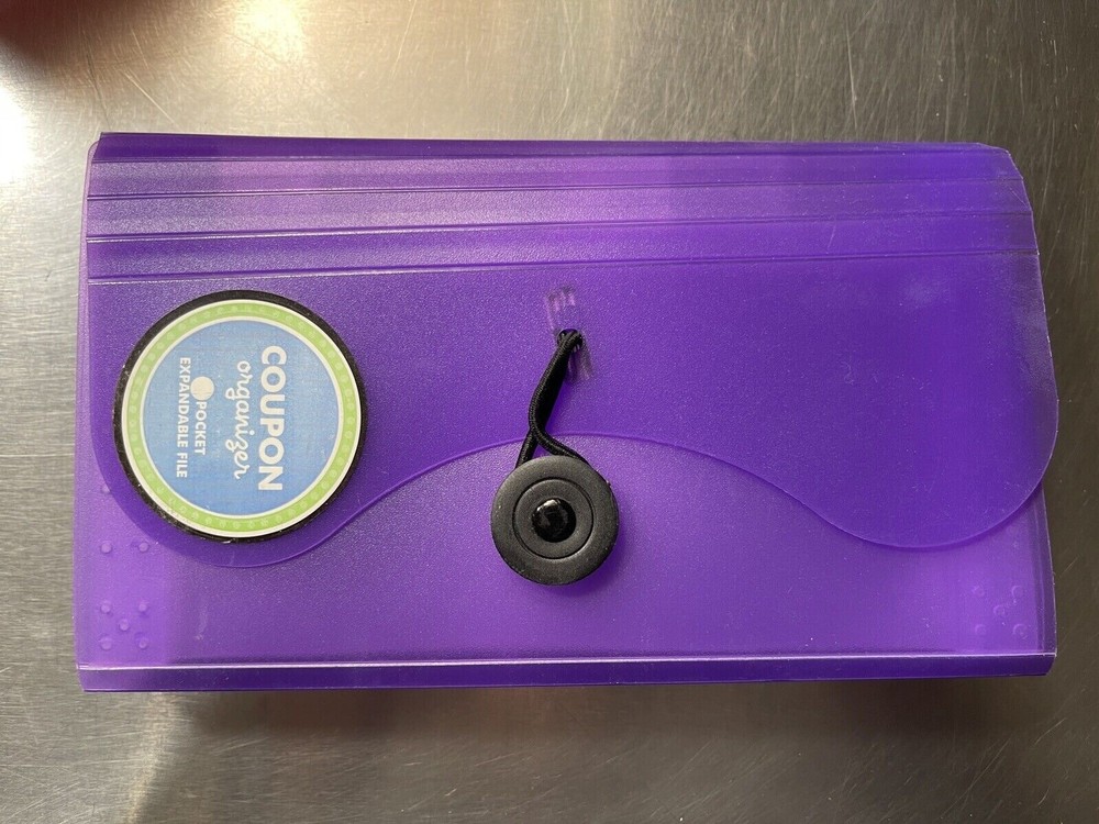 Jacent Coupon Organizer Purple New