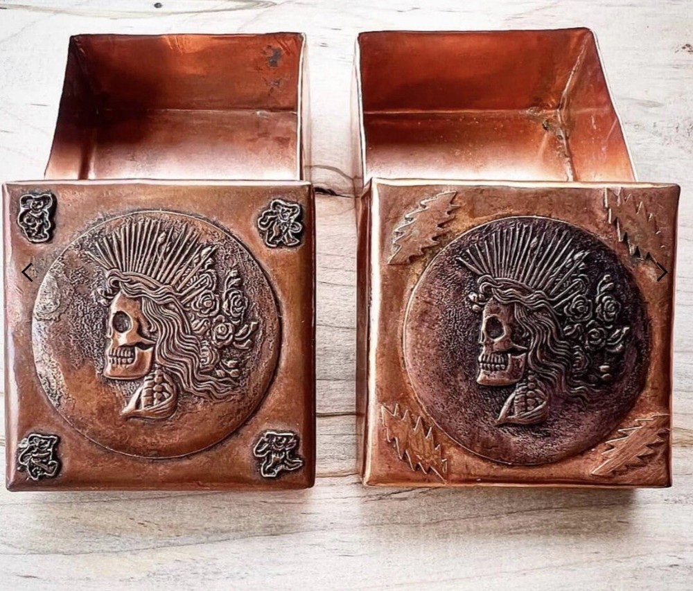 Copper Lady Liberty Grateful Dead Stash Box