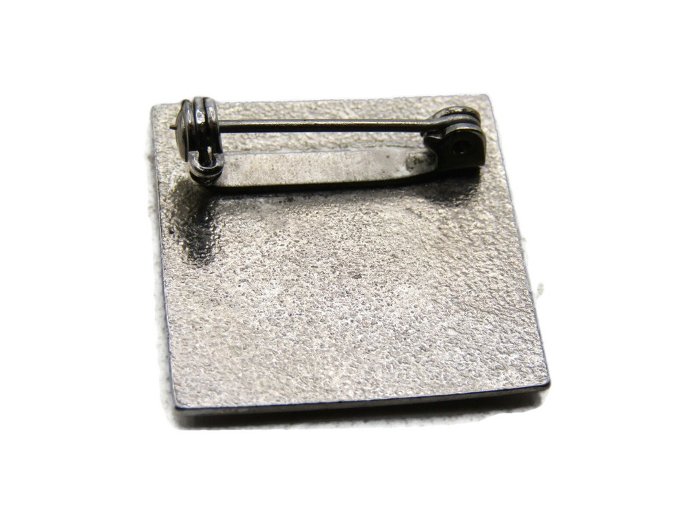 Make Tracks! Lettered Pin White Trail & Silver Tone