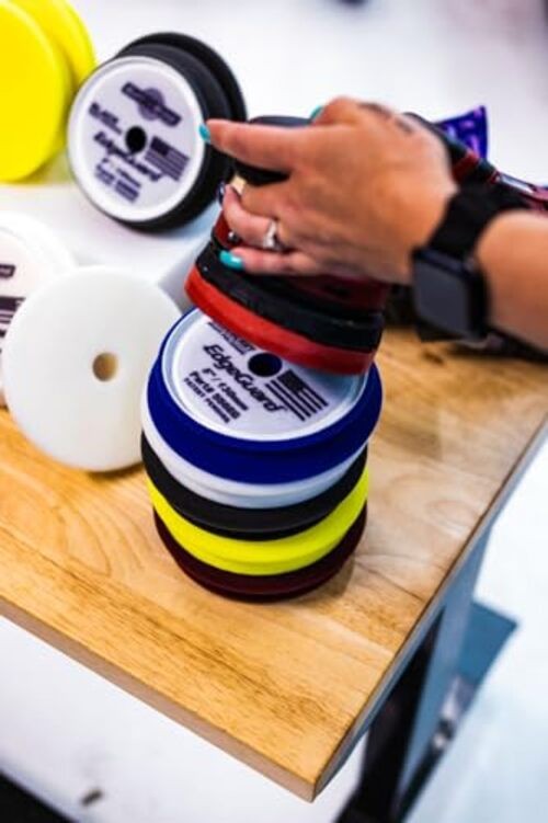 - EdgeGuard Foam Buffing Kit - Multicolor - 3" (4 Pack) Multicolor Buffing Kit