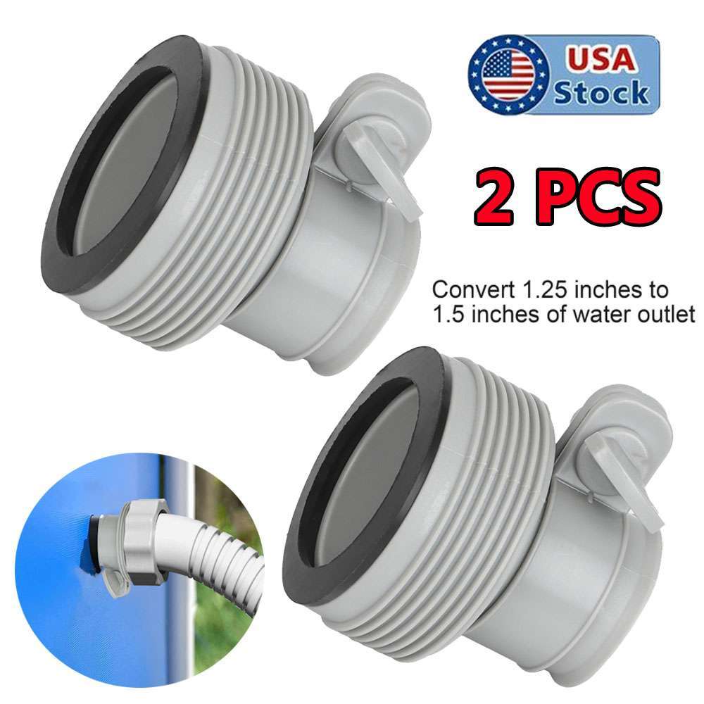 2 PCS For Replacement Intex Hose Adapter Pool Filter Pump Conversion Fitting NEW
