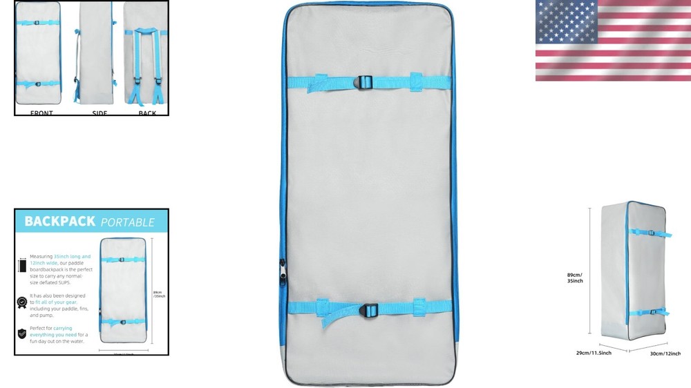 Versatile Inflatable Paddleboard Backpack - Easy Transport for All Adventures