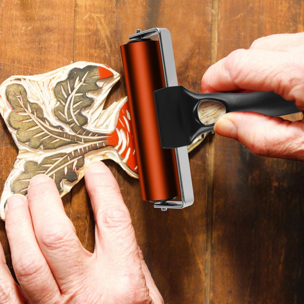 3 Pack Brayer Rollers Vinyl Rubber Roller for Cricut Maker Printing Inking