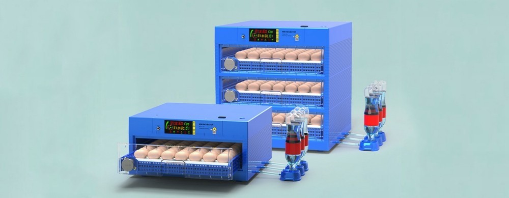 110V 64 Egg Temperature/Humidity Control Digital Display Chicken Incubator