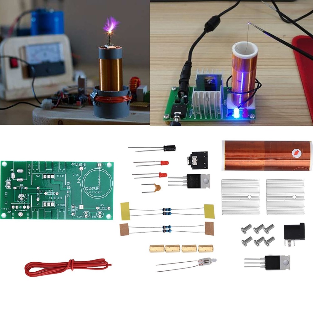 Coil Module Plasma Speaker Unassembled Mini DIY Electronic Kit Tool 15W DC