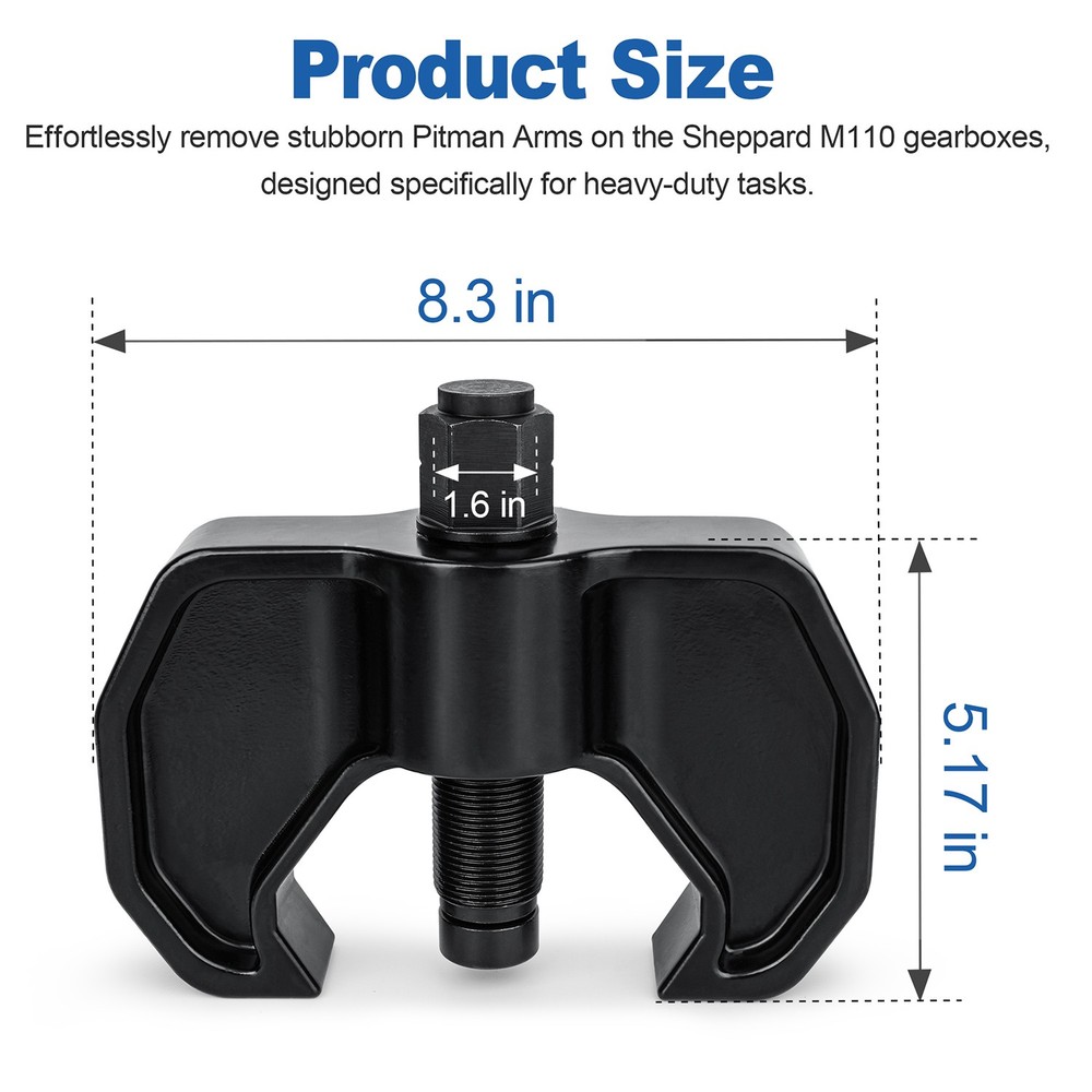 Pitman Arm Puller for Sheppard M110 Gearboxes, Heavy Duty Service Tool for Class