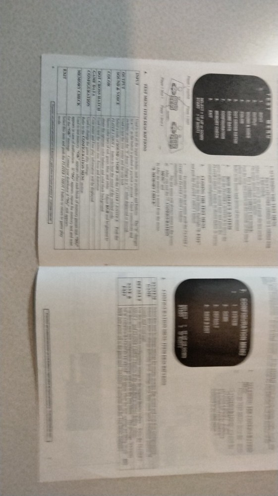 Marvel VS. Capcom Clash Super Heroes Operators Manual Arcade Original