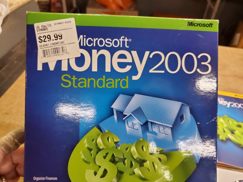 Microsoft Money 2003 Standard PC Software in Box For Windows 98, 2000, ME, XP+