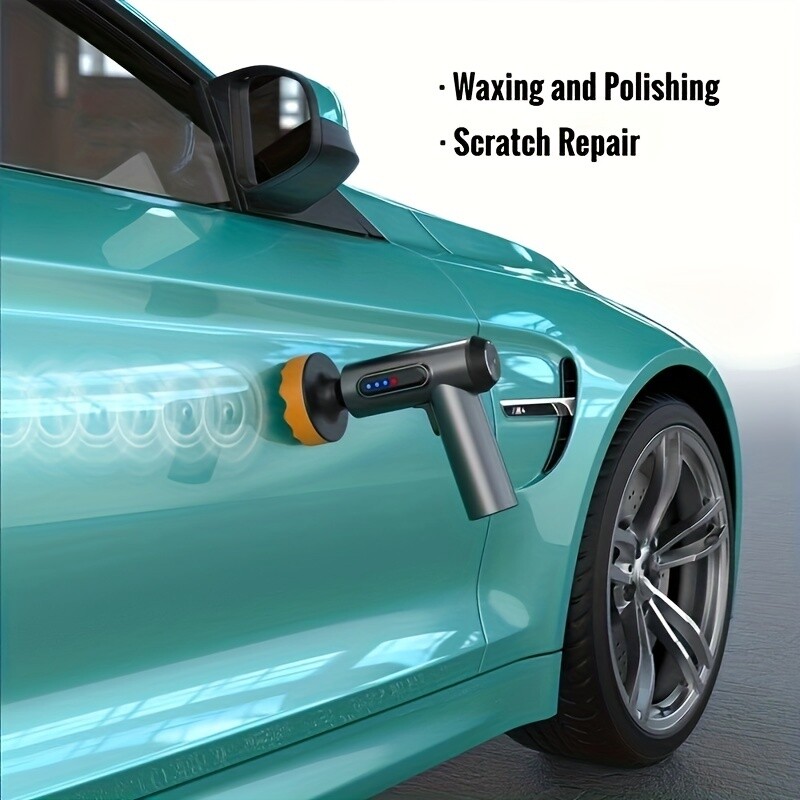 Dual Action Car Polisher Buffer Machine Cordless Sander Waxing Kit Rechargeable