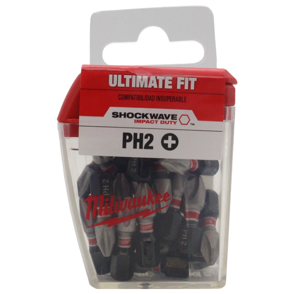 Milwaukee 48-32-4604 #2 Phillips Shockwave Insert Bit Contractor (25-Pack)