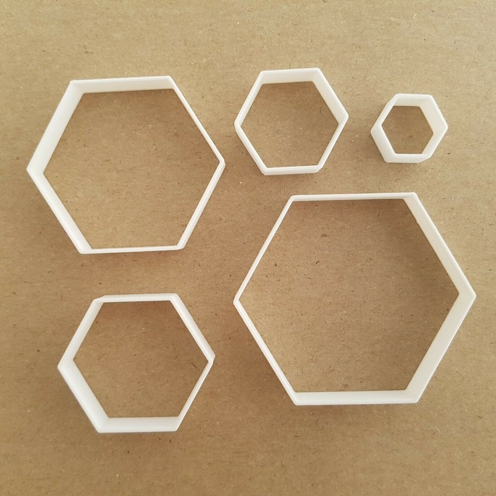 Hexagon Shape Mini Fondant Cutter Small Sugarcraft Icing Tiny Sharp Stencil