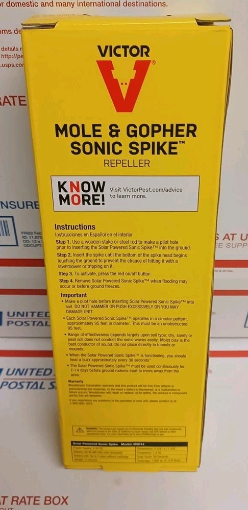 Victor M9014 Solar Powered Sonic Spike