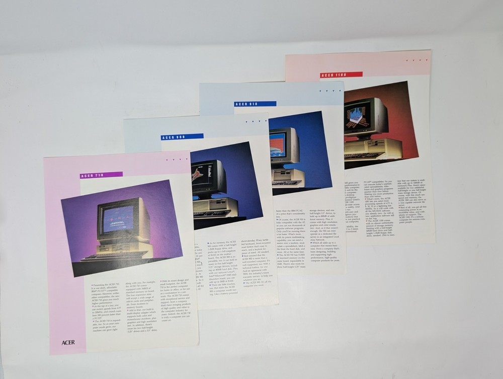 Acer - Vintage Computer Marketing Material