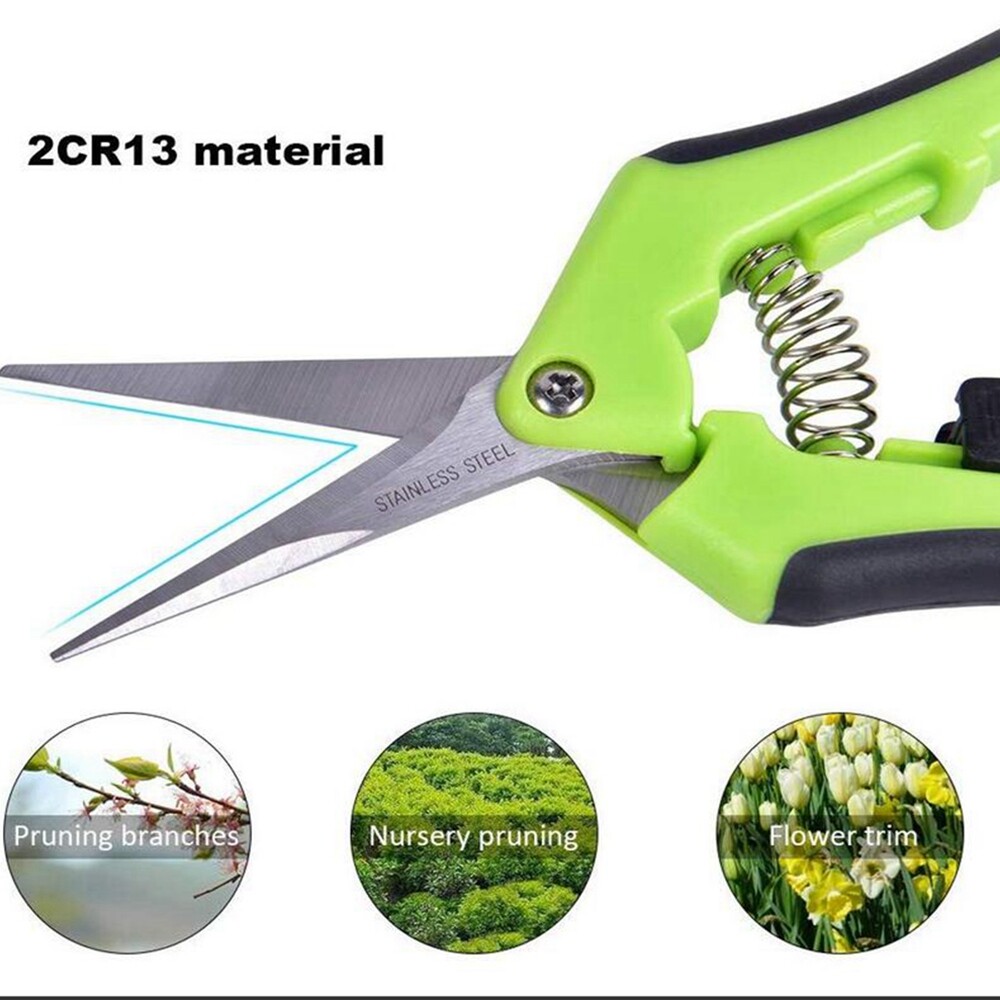 2-Pack Curved Blade Pruning ​Shear Plant Gardening Scissors Trimming Tool
