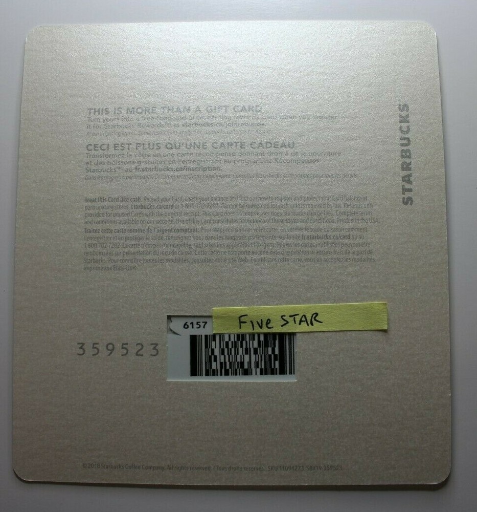 Starbucks Card CN 6157 - Mistletoe 2018