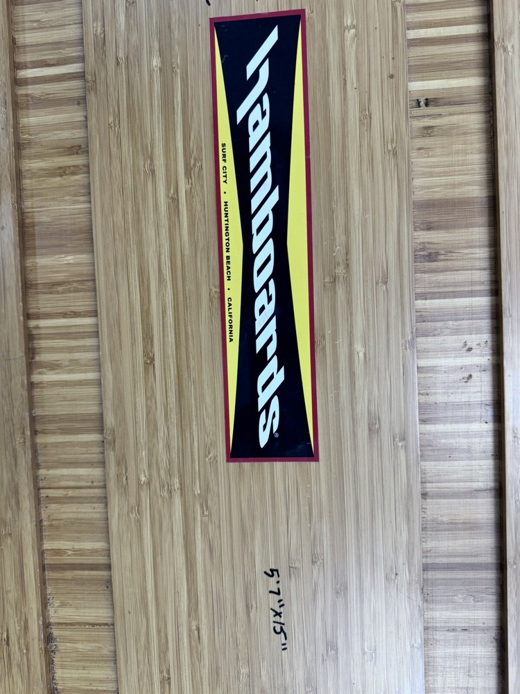Hamboards Huntington Beach The Pinger Bamboo Longboard Skateboard