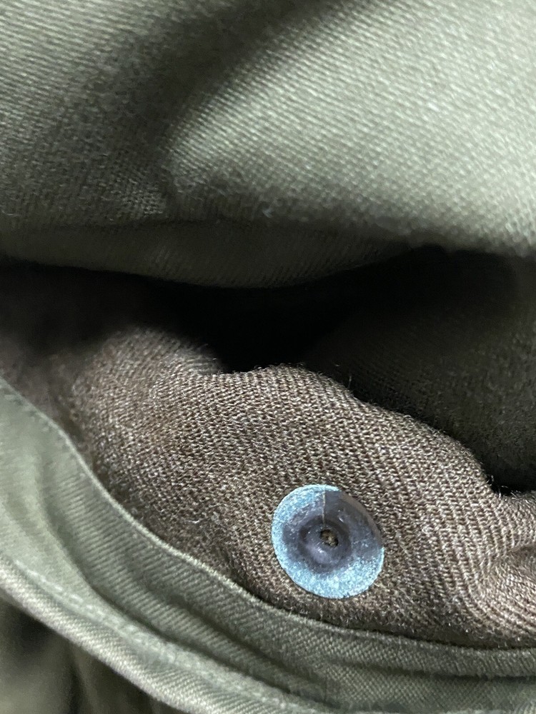M-1950 Fishtail Field Jacket Medium Korean War W/ Button Silk & Terry Lining