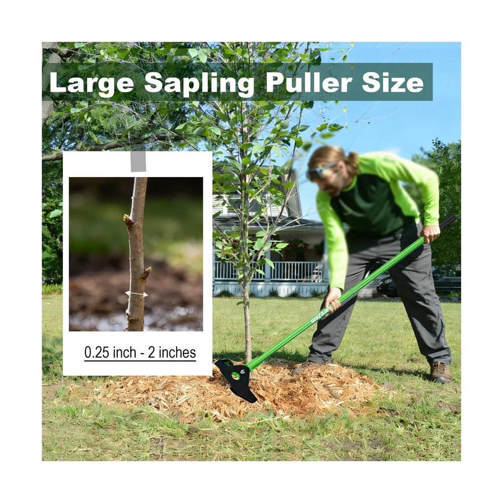 Large Sapling Puller, Heavy-Duty High-Leverage Uproots Tree Puller Tool Fully...