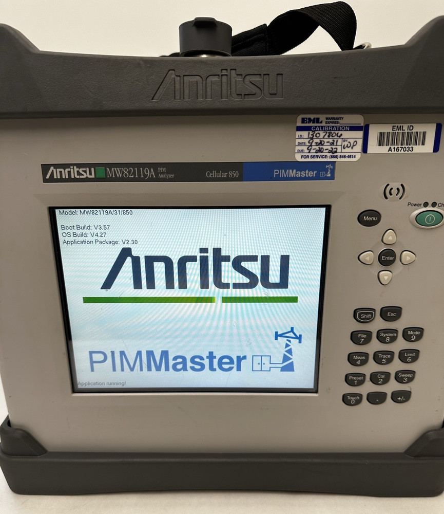 Anritsu MW82119A PIM Master Passive Intermodulation Analyzer Opt 31/850 Cellular