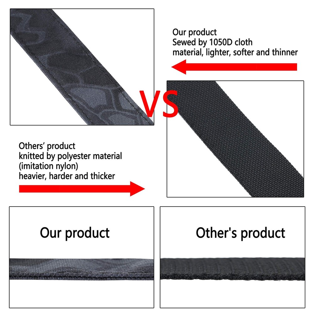1050D Cloth Material 2 Points Rifle Sling Shotgun Sling Strap Adjustable Gun ...