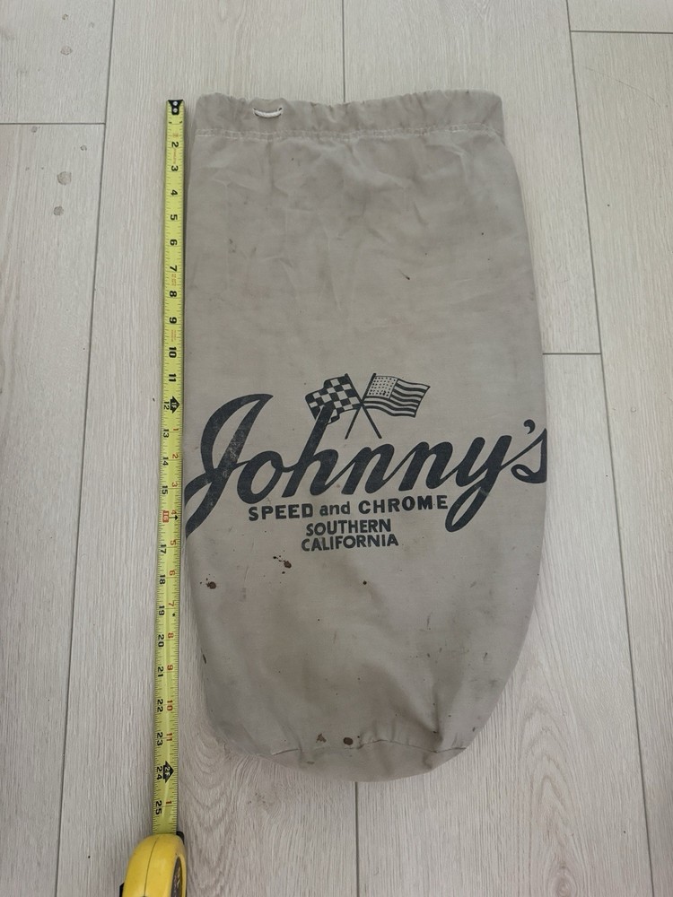 Johnny's Speed & Chrome Stuff Bag duffel draw string VW Volkswagen