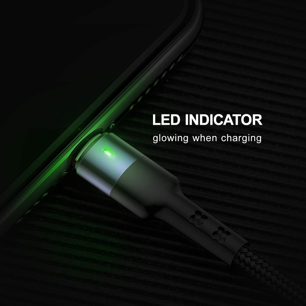 USAMS 2Pack Multi Charging Cable Nylon Braided Short 1FT 4 1ft, Multicolored