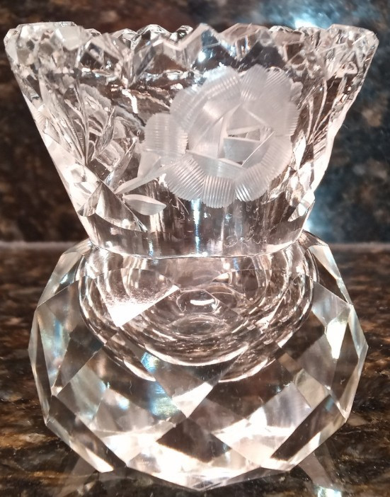 Vintage Cut Crystal Toothpick Holders