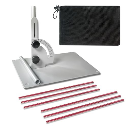 Golf Alignment Stick Training Aid Set - Upgraded Metal Rods with Foldable
