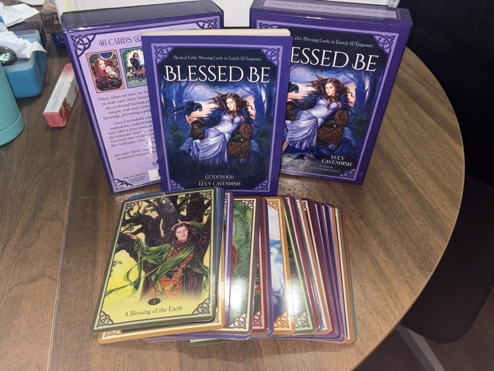 Blessed Be Oracle Blessing Cards by Lucy Cavendish 44 Card Deck