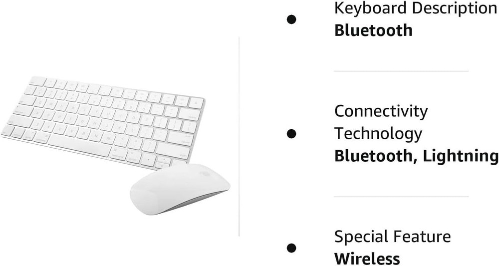 Apple Magic Keyboard 2 MLA22LL/A + Magic Mouse 2 MLA02LL/A PreOwned Surplus