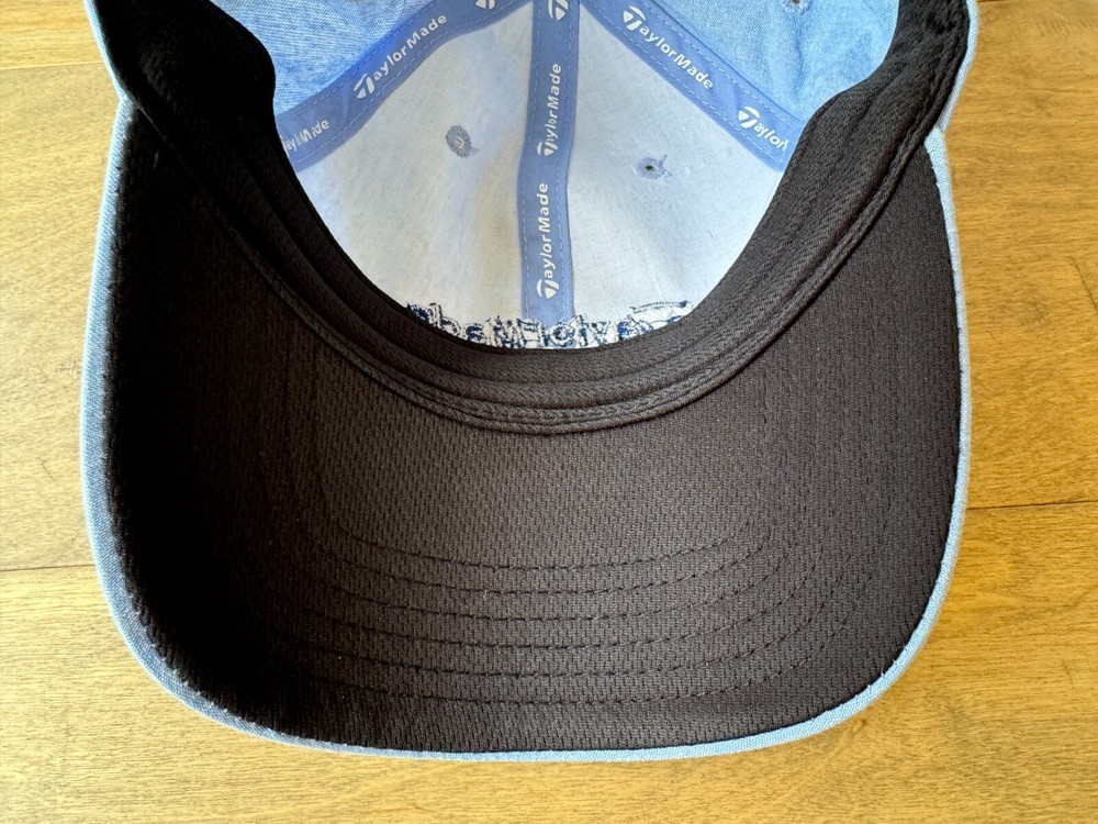 TaylorMade Golf Tradition Heathered Light Blue Adjustable Strapback Hat Cap