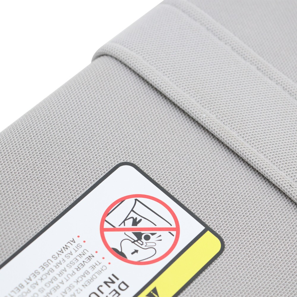 Left Driver Side Gray Leather Sun Visor w/ Mirror For 2009-2013 Toyota Corolla