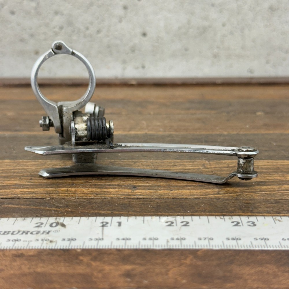 Vintage Campagnolo C Script Front Derailleur Bottom Pull 28.6 mm Clamp Script