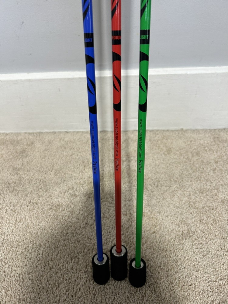 SuperSpeed Golf Pee Wee (5-7) Golf Training System, Green, Blue, red (SSPS)