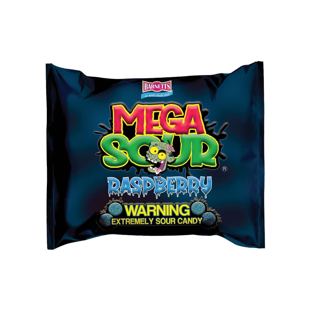 Mega Sour Raspberry Candy 104G – Handmade British Hard Sweets – Extreme Sour Can