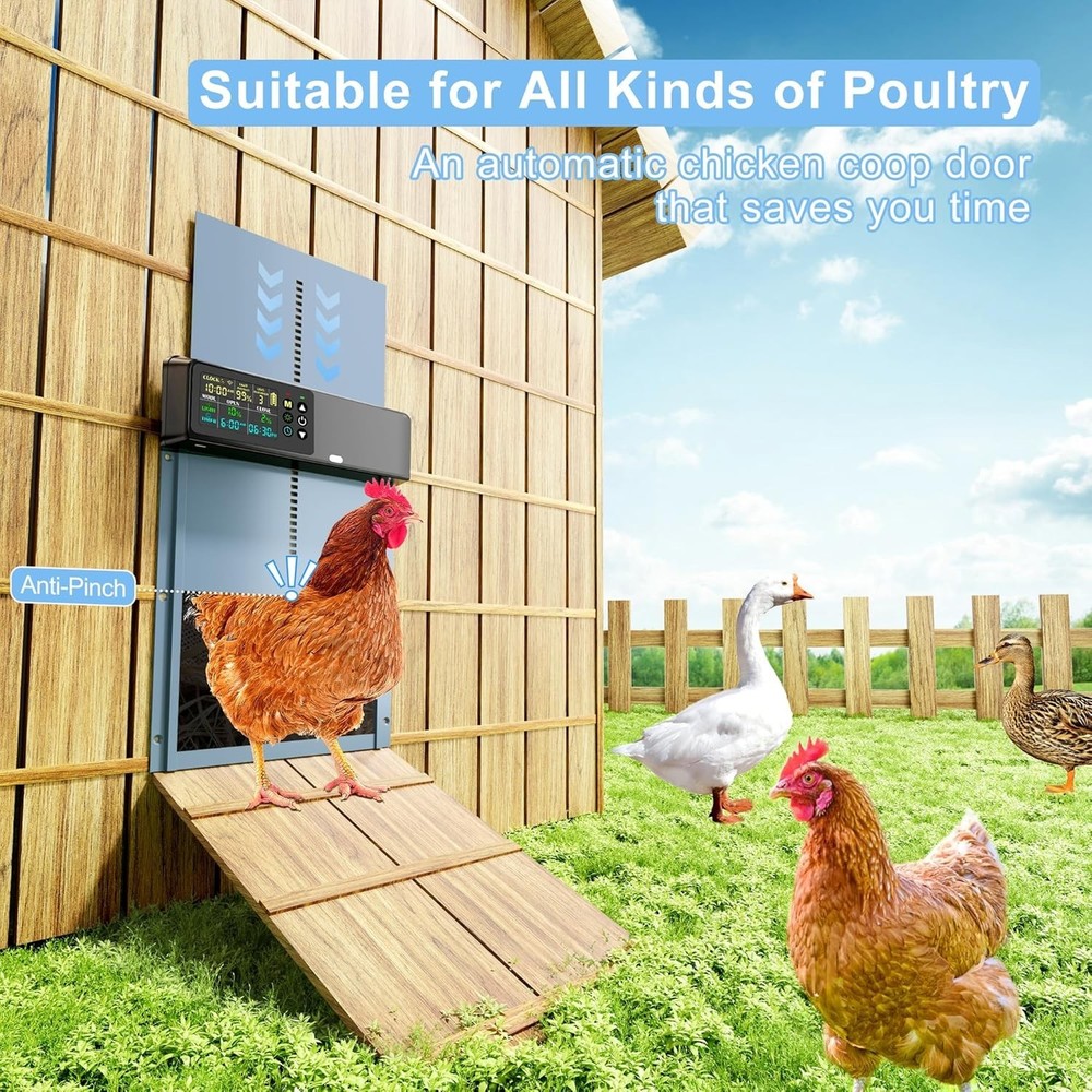 Automatic Chicken Coop Door Solar: Automatic Chicken Door - Solar